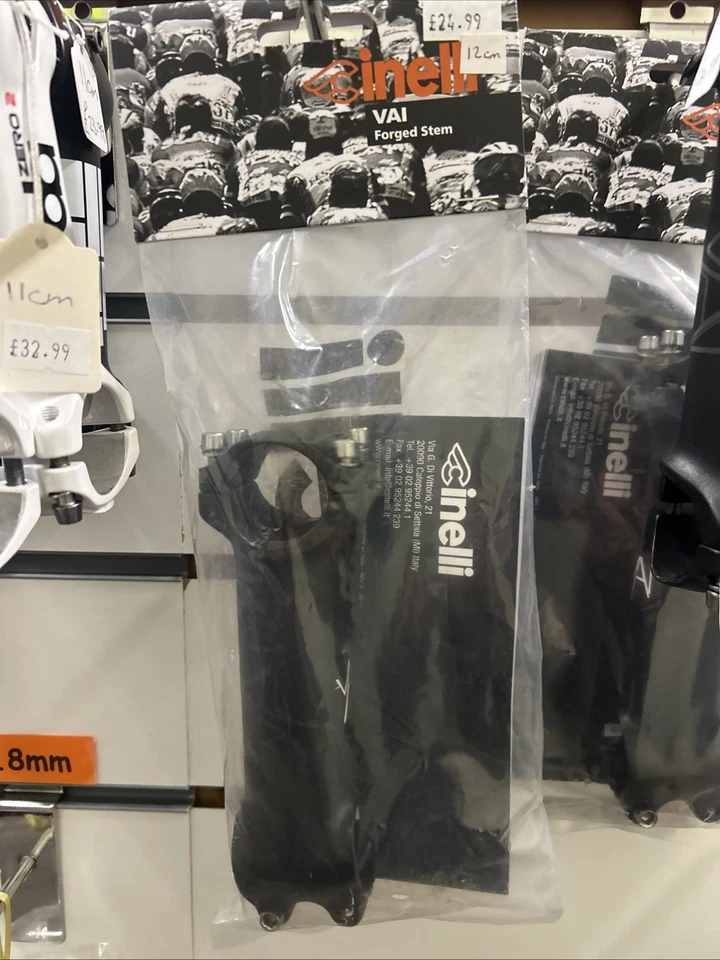 Cinelli Vai Road Bike Stem Black Alloy 31.7mm 120mm - Image 1 of 1