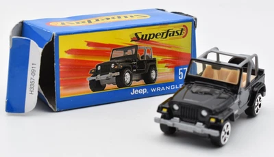 Matchbox New Superfast 57 Jeep Wrangler nero. Scatola. Limited - Immagine 1 di 4