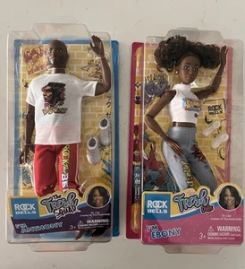 (2)World Of Epi The Fresh Squad Anthony & Ebony Fashion Doll Rock the Bells 2022 - Foto 1 di 4