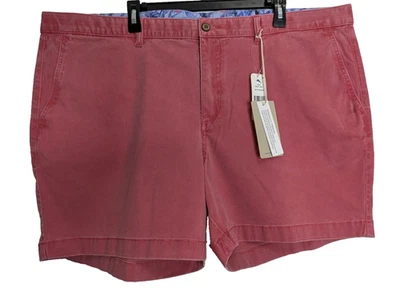 Tommy Bahama Boracay 6 Chino Shorts Men's Size 44W 6" Geranium Embroidered Logo - Image 1 of 4