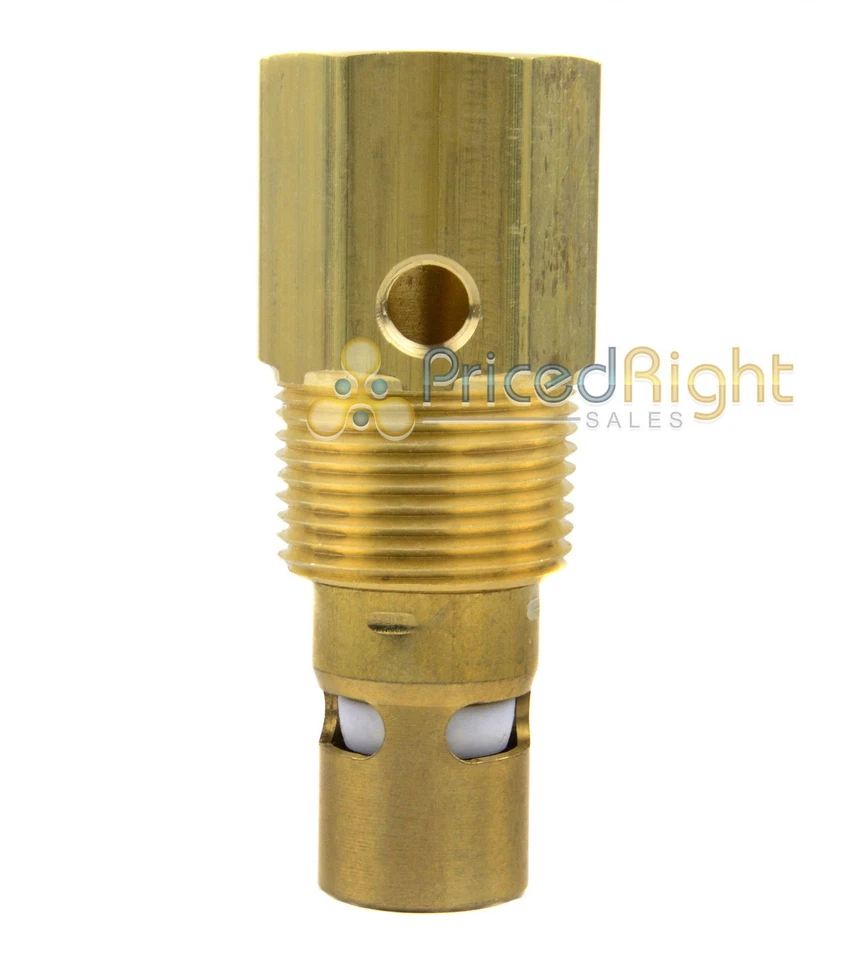 1" Male NPT X 3/4" Female NPT Air Compressor In Tank Check Valve Brass - Image 1 of 4