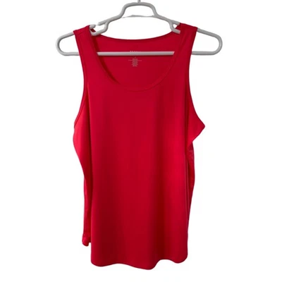 Camiseta sin mangas Torrid para mujer 2 roja activa sin mangas cuello redondo talla grande fitness Foto 1 de 4