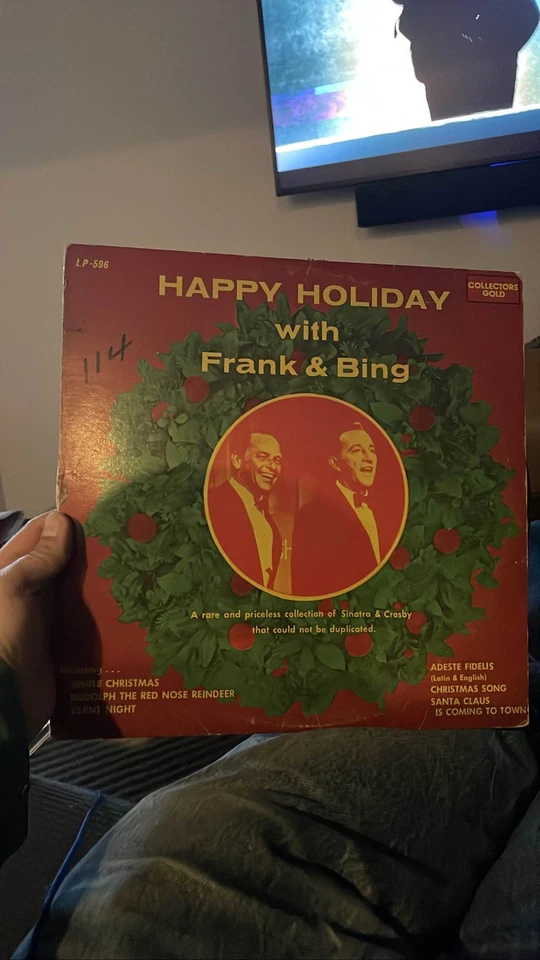 Holiday Frank & Bing Sinatra Crosby Christmas LP 1977 Collector's Gold - Image 1 of 1
