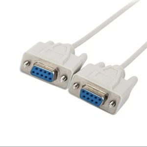 5M (16ft) DB9 9 Pin RS232 Female to Female Serial Port Null Modem Cable Cord - Picture 1 of 6
