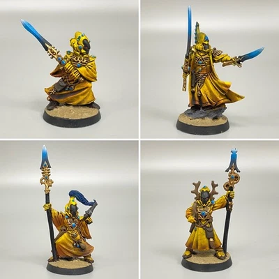 PAINTED SEER COUNCIL ELDAR AELDARI WARHAMMER 40K GAMES WORKSHOP FARSEER WARLOCK - Image 1 of 4