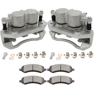 Front Brake Calipers and Pads For 2007-2009 Chrysler Aspen Dodge Durango Foto 1 de 4