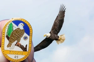 LIONS INTERNATIONAL HUT ANSTECKNADEL MULTIPLE DISTRICT 49 - ALASKA-CANADA 1983 - Bild 1 von 4