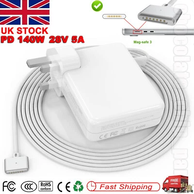 140W USB-C to Mag Safe 3 Charger Power AC Adapter For MacBook Pro 14‑inch 2023 - Image 1 of 4