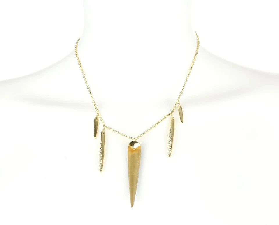 Alexis Bittar Lucite®' Pingente de Lança Frontal Tom Dourado Colar Swarovski $145 - Imagem 1 de 1