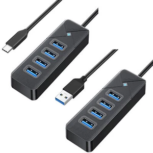 Gigimundo USB-C Type C to USB 3.0 4 Port Hub Splitter 5Gbps For PC MacBook - Picture 1 of 13