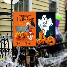 18x24cm Halloween Garden Flag Festival House Banner Sign for Decorative Flags