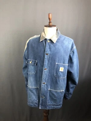 Carhartt джинсовая куртка хлопок синий мужчин винтажный - Изображение 1 из 4