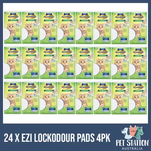 24 x Ezi Lockodour Cat Litter System Absorbant Cat Pads 4 Pack BULK DEAL - Picture 1 of 1