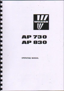 Libro manual de instrucciones del operador empacadora Welger AP 730 y AP 830 - Imagen 1 de 1