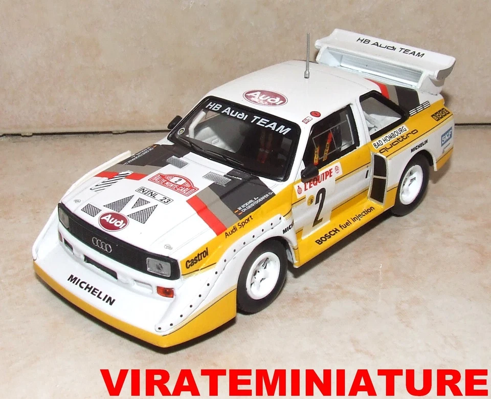 AUDI QUATTRO SPORT S1 4° RALLYE MONTE CARLO 1986 WALTER ROHRL CMR AU 1/43 - Photo 1/1