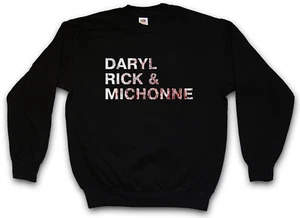 DARYL RICK & MICHONE SWEATSHIRT PULLOVER The Walking Rick Grimes Dead Living - Picture 1 of 1
