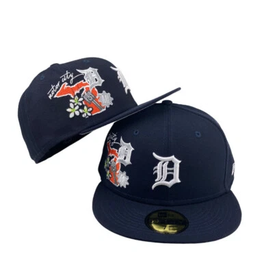 Detroit Tigers New Era 59fifty fitted MLB Navy hat cap - Image 1 of 4