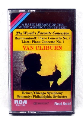 RCA CASSETTE RED SEAL Van Cliburn WORLD'S FAVORITE CONCERTOS Reiner RK-1298 - Image 1 of 3