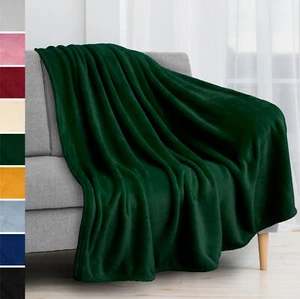 Super Soft Lightweight Fleece Warm Throw Blanket for Couch Sofa Bed Microfiber - Picture 1 of 83