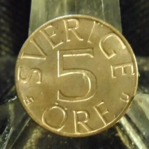 MONETA 5 ORE SVEZIA 1979 CIRCOLATA (72119)1, SPEDIZIONE NAZIONALE GRATUITA!!!!! - Foto 1 di 3