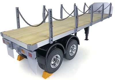 Pipe Flatbed Trailer 1:14 RC Tractor Trucks & Prime Movers suit Tamiya Hercules - Image 1 of 4