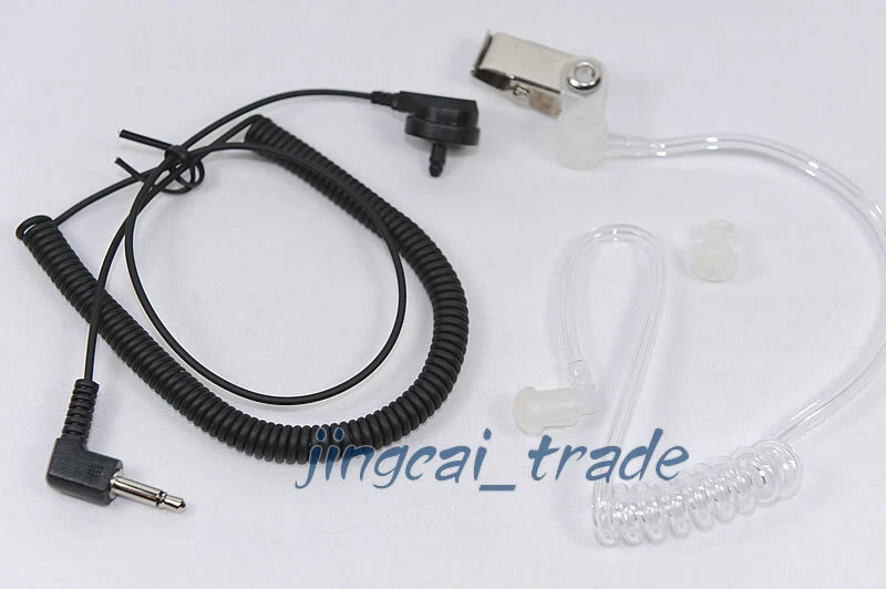 3.5mm Listen Only Acoustic Tube Earpiece Earphone with coiled cord - Image 1 of 1