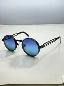 Jean Paul GAULTIER 56-0103 Vintage Blue Sunglasses Excellent - Picture 1 of 6