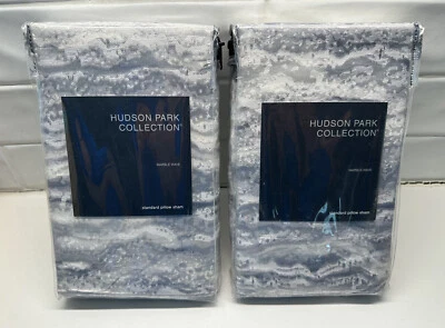 Lot of 2 NEW Hudson Park Marble Wave Standard Pillow Sham FREE Shipping - Image 1 of 4
