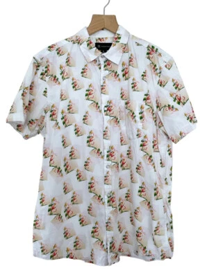 Camisa de campamento floral tropical con frente a presión INC International Concepts para hombre talla L Foto 1 de 4