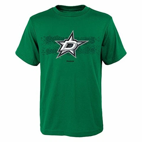 Outerstuff NHL Dallas Stars Boys Fractal Camo Short Sleeve Tee, Large/(14-16) Cover