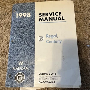 1998 Buick Regal Century Volumes 2 - Picture 1 of 4