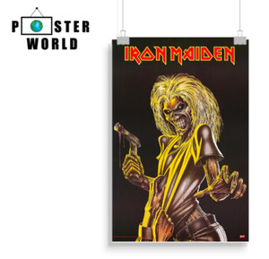 FABRIC POSTER FLAG 27x42 MUSIC TP133 IRON MAIDEN
