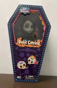 Little Bebops -Dulce Catrina Real Doll Peacock Blue Streak -New in Coffin Box - Picture 1 of 11