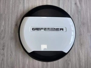 Fuji White Spare Tire Cover Portecor Fits for Defender 90 110 130 2020-2025 - Foto 1 di 9