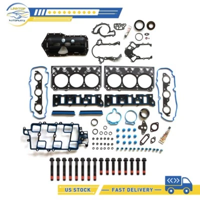 Juego de pernos de junta de culata 3,8 para Chevrolet Impala Oldsmobile 1997-2003 Buick Regal Foto 1 de 4