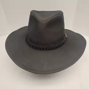 Foxfire Outback Trail Cappello Rainier in Panno Olio, Nero Grande Senza Cinghia - Foto 1 di 10