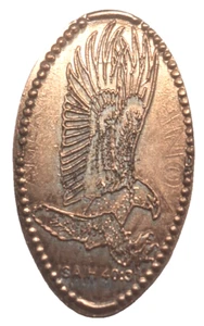 Private Roll Elongated Zinc Penny Eagle Christian Isaiah 40:31 Bible Verse -CRC - Picture 1 of 2