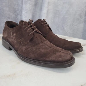 Mezlan Suede Split Toe Oxfords Men's 9M Brown - Picture 1 of 18