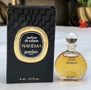 💝RARE Vintage Original NAHEMA Guerlain Parfum PDT 4ml Mini Perfume NEW IN BOX - Picture 1 of 7