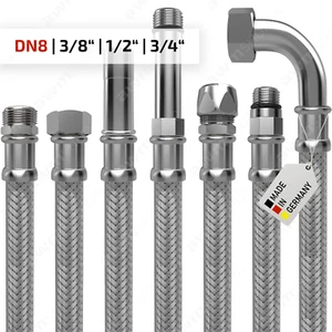 Flexschlauch DN8 Edelstahl Panzerschlauch Armatur Sanitär Wc Waschbecken Germany - Bild 1 von 31