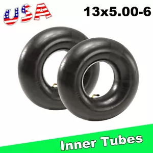 (2-Pack) Tire Inner Tube 13x5.00-6 13X500-6 with TR87 Bent Stem Lawn Mower Tubes - Picture 1 of 8