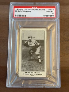 1916 M101-4 Sporting News #133 Rube Oldring - PSA 4 - Picture 1 of 2