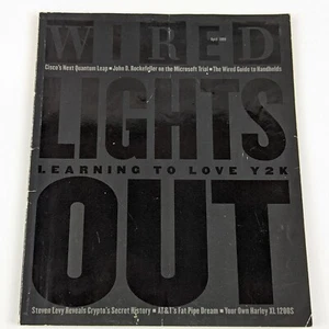Wired Magazine April 1999 Y2K Lights Out ~ No Label - Picture 1 of 3