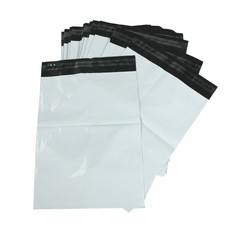 100 Pack 4 x 6 Poly Bags Shipping Mailers Envelopes Plastic White Self Adhesive
