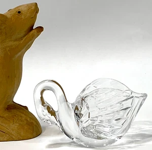 Cristal D'Arques - Small  Crystal CREAMER JUG VASE - Swan Neck Handle - Picture 1 of 9