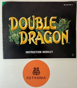 Double Dragon Nintendo NES Game Instruction Manual UK Version - Picture 1 of 3