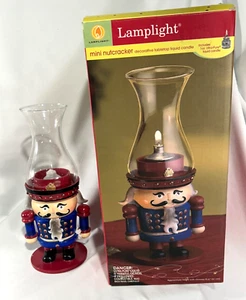 Lamplight Mini Nutcracker Decorative Tabletop Liquid Candle Lamp New In Box - Picture 1 of 5
