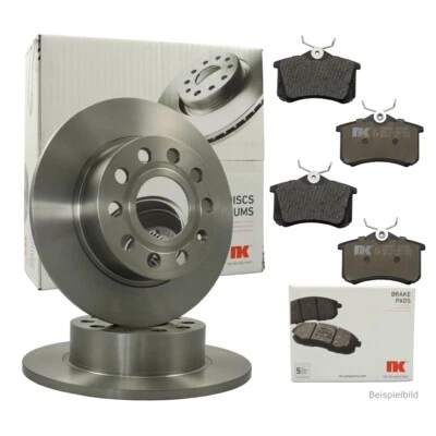NK Bremsenset hinten Bremsscheiben + Bremsbeläge VW TRANSPORTER T5 Bus  - Bild 1 von 4
