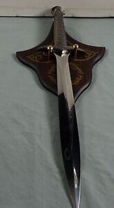 New Lord of The Rings LOTR 22" Real Steel Frodo Hobbit Sting Sword Wall Display