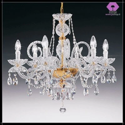 lampadario 6 luci cristallo corrida wedding planner eventi lampadario cristallo - Immagine 1 di 4